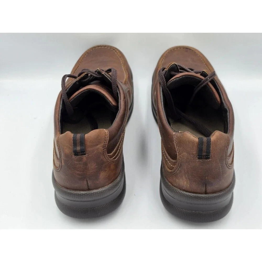 SAS Move On Shoes Walking Comfort Orthopedic Lace Up Brown Leather Men's Sz 12 M